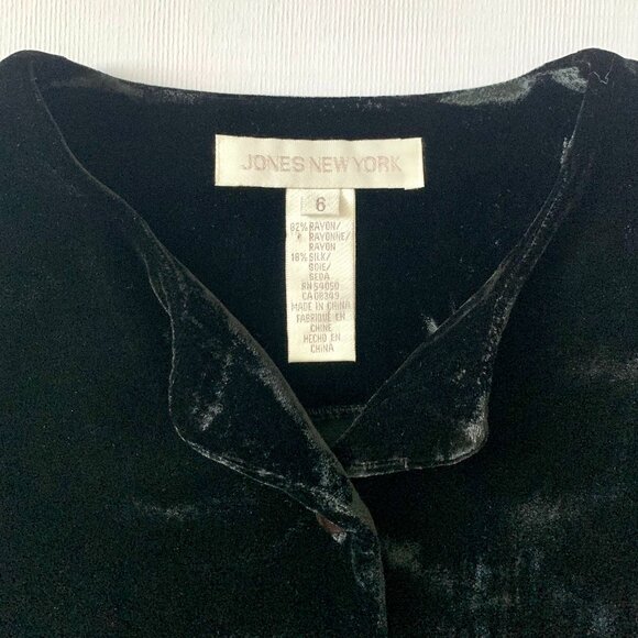 Vintage Velvet Jones New York Button Up Top Dark Fairy Whimisgoth Witchy 90s - Picture 8 of 13